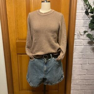 Vintage Y2K Calvin Klein Jean Shorts High Waisted Cuffed